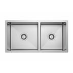 GLORY GL9045 900mm Stainless Steel 304 Kitchen Sink Undermount Double Bowl Matt Sinki Dapur