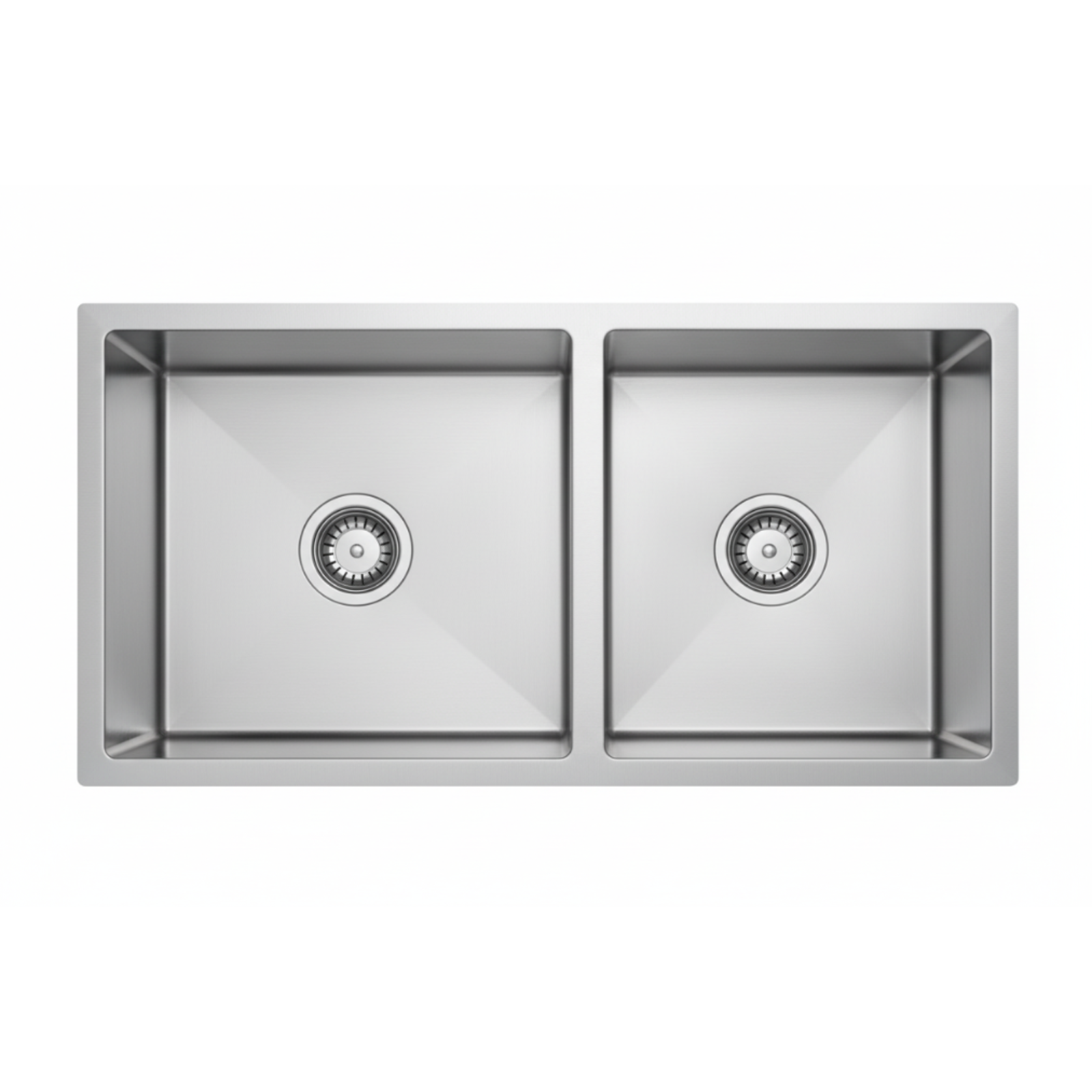 GLORY GL9045 900mm Stainless Steel 304 Kitchen Sink Undermount Double Bowl Matt Sinki Dapur
