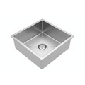 GLORY GL4045 400mm Stainless Steel 304 Kitchen Sink Undermount Single Bowl Matt Sinki Dapur