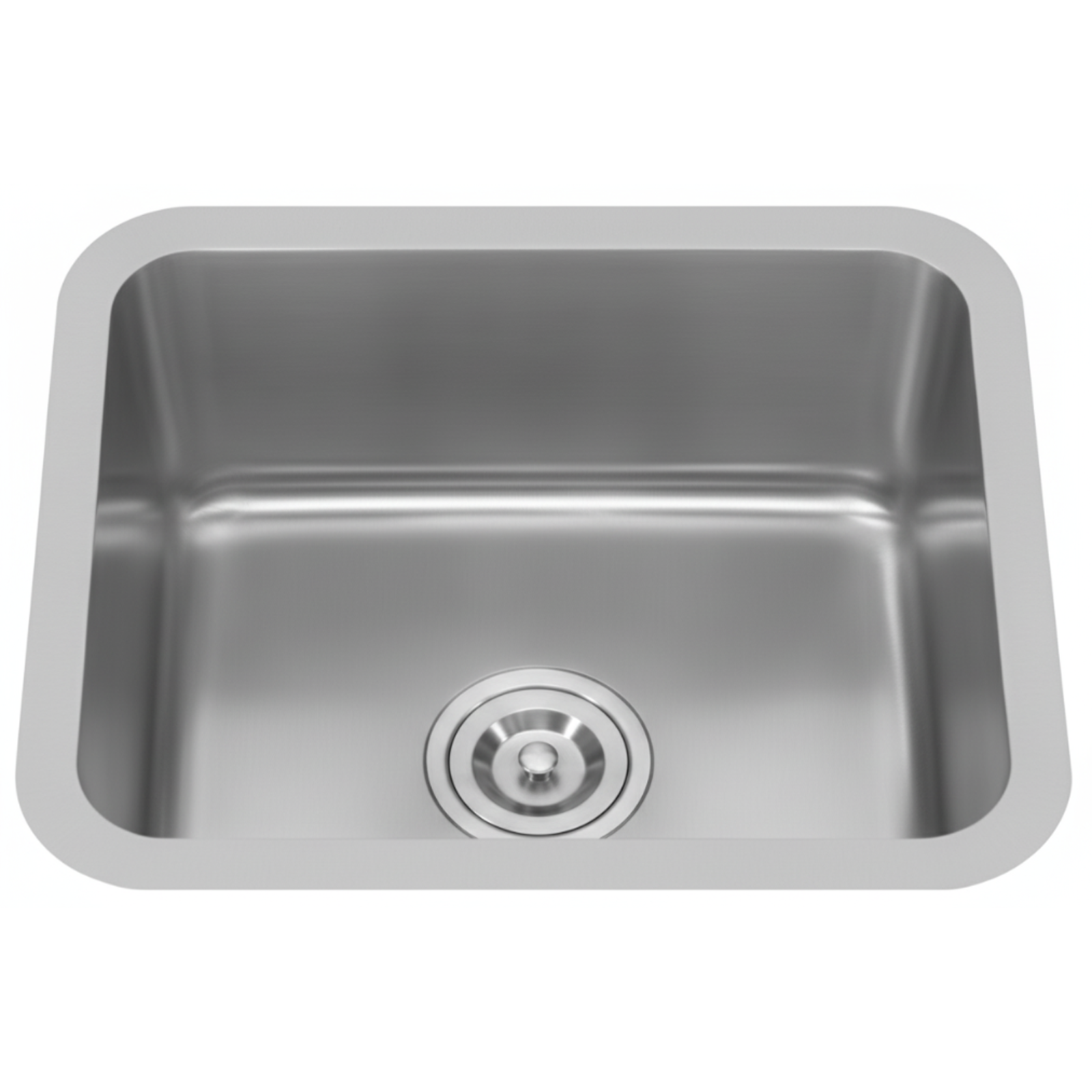 GLORY GL5045-R50 500mm Stainless Steel Kitchen Sink Top-Mount Single Bowl Matt Sinki Dapur