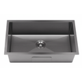 GLORY GL7545-BL 750mm Stainless Steel 201 Kitchen Sink Undermount Single Bowl Matt Sinki Dapur