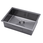 GLORY GL6845-BL 680mm Stainless Steel 201 Kitchen Sink Undermount Single Bowl Matt Sinki Dapur