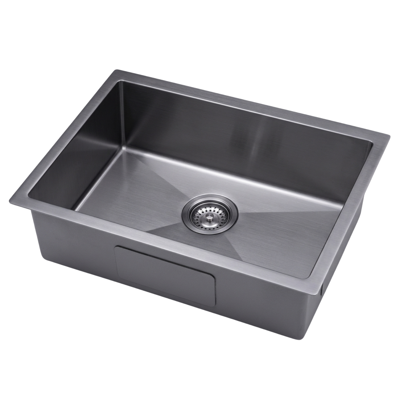 GLORY GL6845-BL 680mm Stainless Steel 201 Kitchen Sink Undermount Single Bowl Matt Sinki Dapur