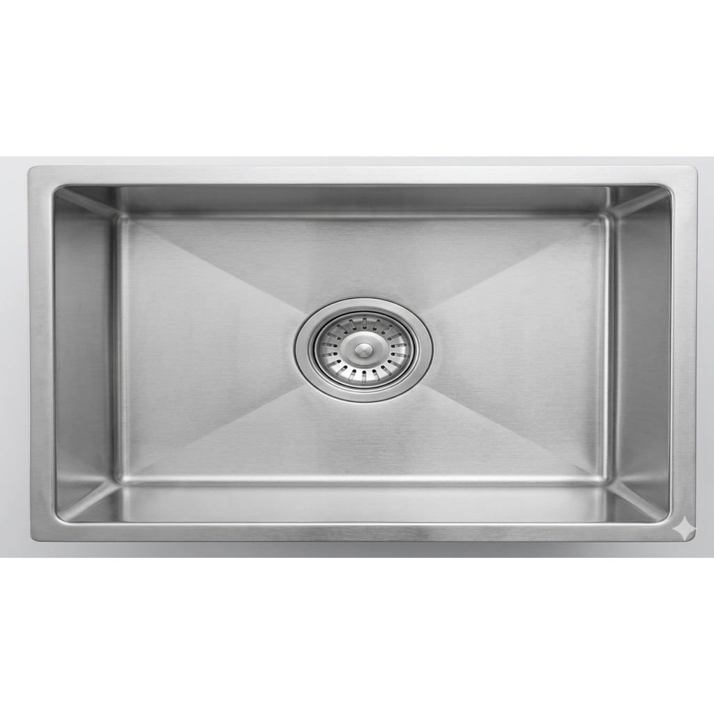 GLORY GL9045 900mm Stainless Steel 304 Kitchen Sink Undermount Single Bowl Matt Sinki Dapur