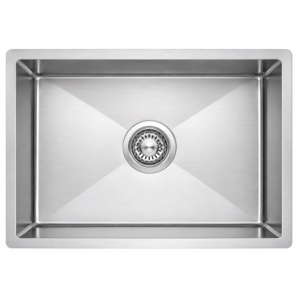 GLORY GL7645 760mm Stainless Steel 304 Kitchen Sink Undermount Single Bowl Matt Sinki Dapur