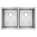 GLORY GL9046 900mm Stainless Steel 304 Kitchen Sink Undermount Double Bowl Matt Sinki Dapur