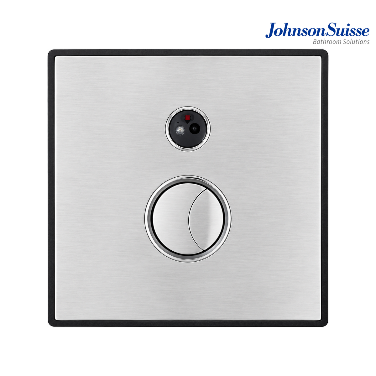 Johnson Suisse WBFT401000CP 160 x 160mm Mains Operated Sensor WC Flush Valve | Matt Stainless Steel