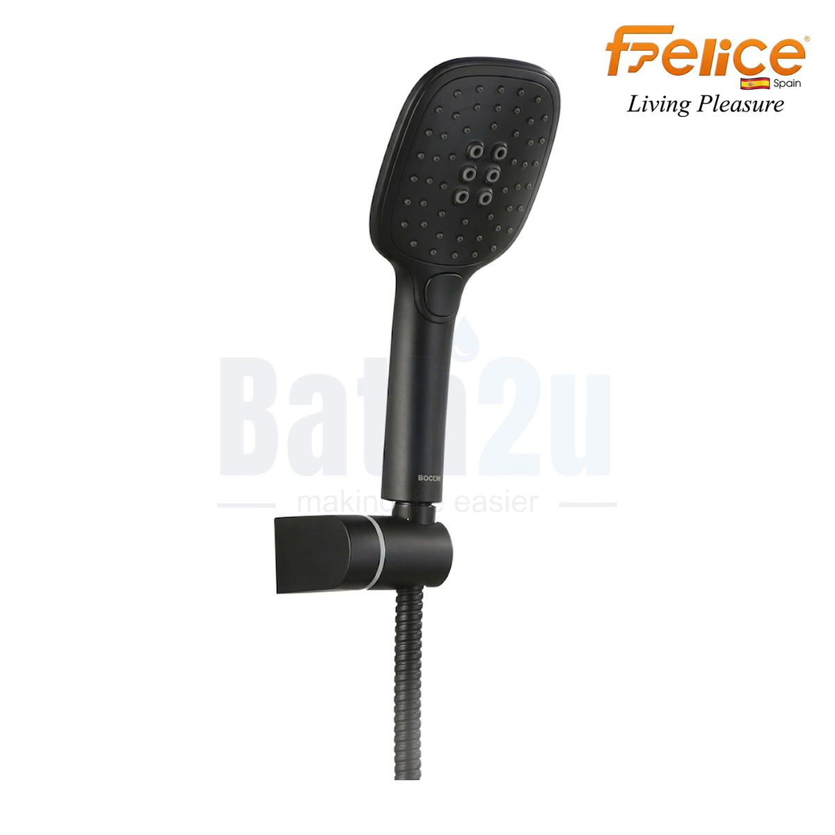 Felice FSB-6340-SET 3-Function Hand Shower Set | ABS Matte Black