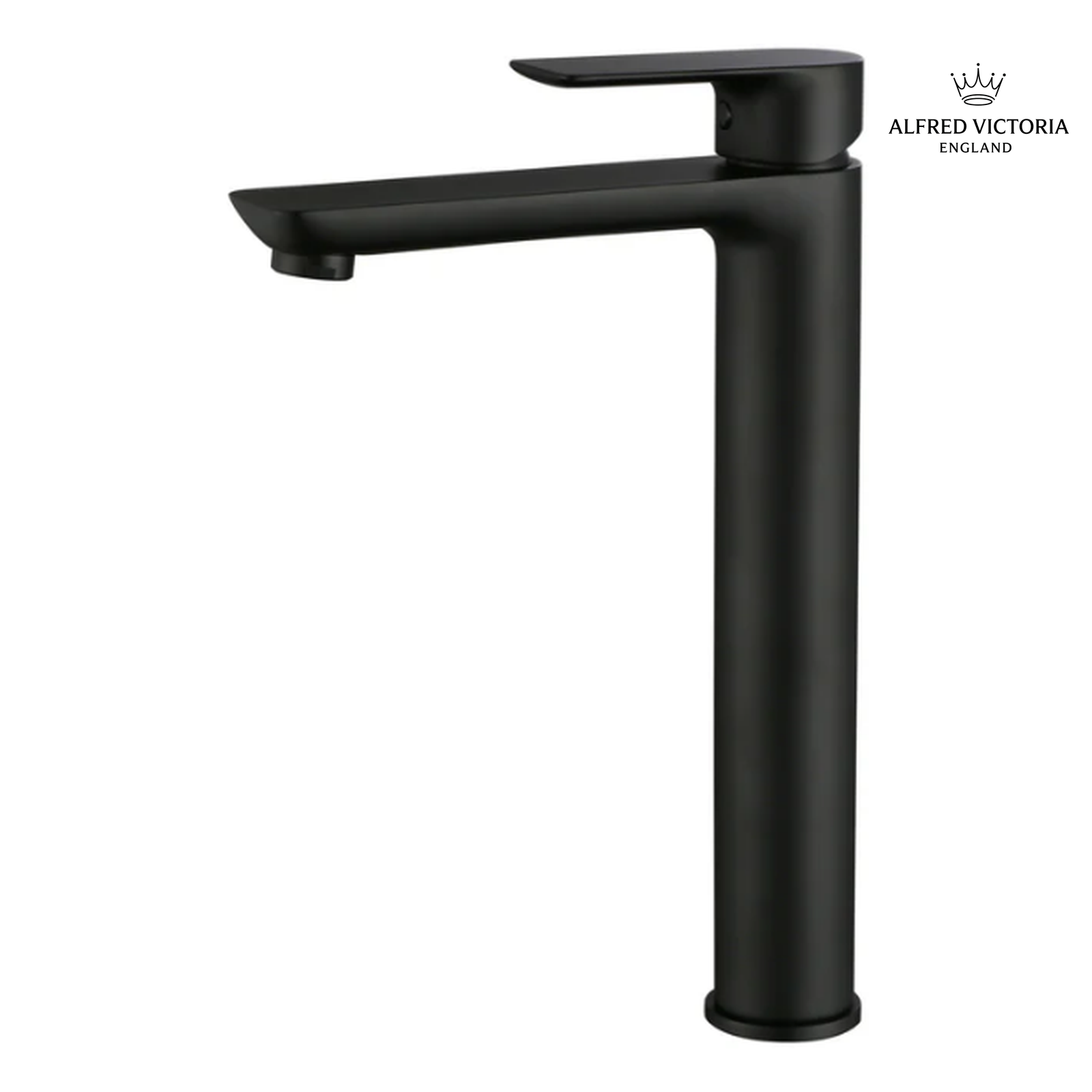 ALFRED VICTORIA 295mm Single Lever Tall Basin Mixer Tap - Matt Black