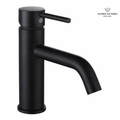 ALFRED VICTORIA 168mm Single Lever Basin Mixer Tap - Matt Black