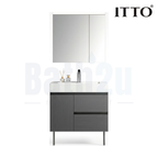ITTO IT-3321LED 800mm Floor-Standing Basin Cabinet | Gray SPC Material