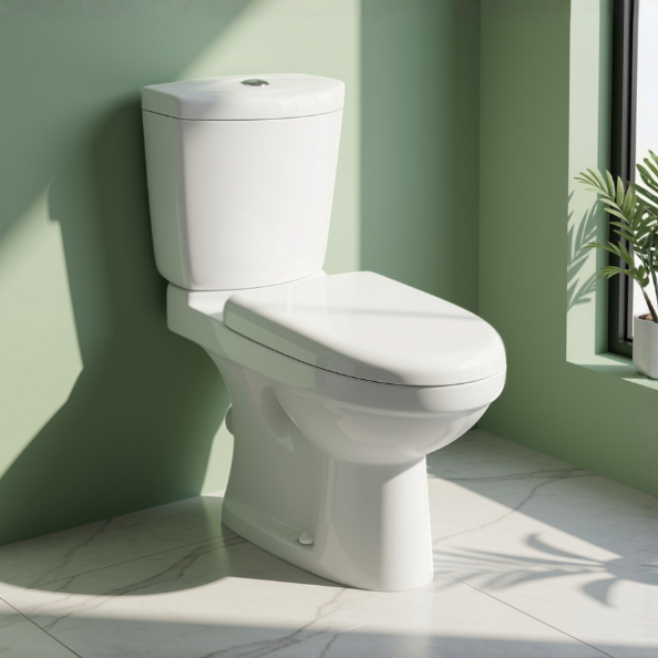 [Malaysia Day Special Bathroom Package] Close Coupled Water Closet + 430mm Aluminium Basin Cabinet Se