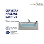 ARRIS INFINITY Cerveira 1700mm Rectangular Massage Bathtub Luxury Jacuzzi| White