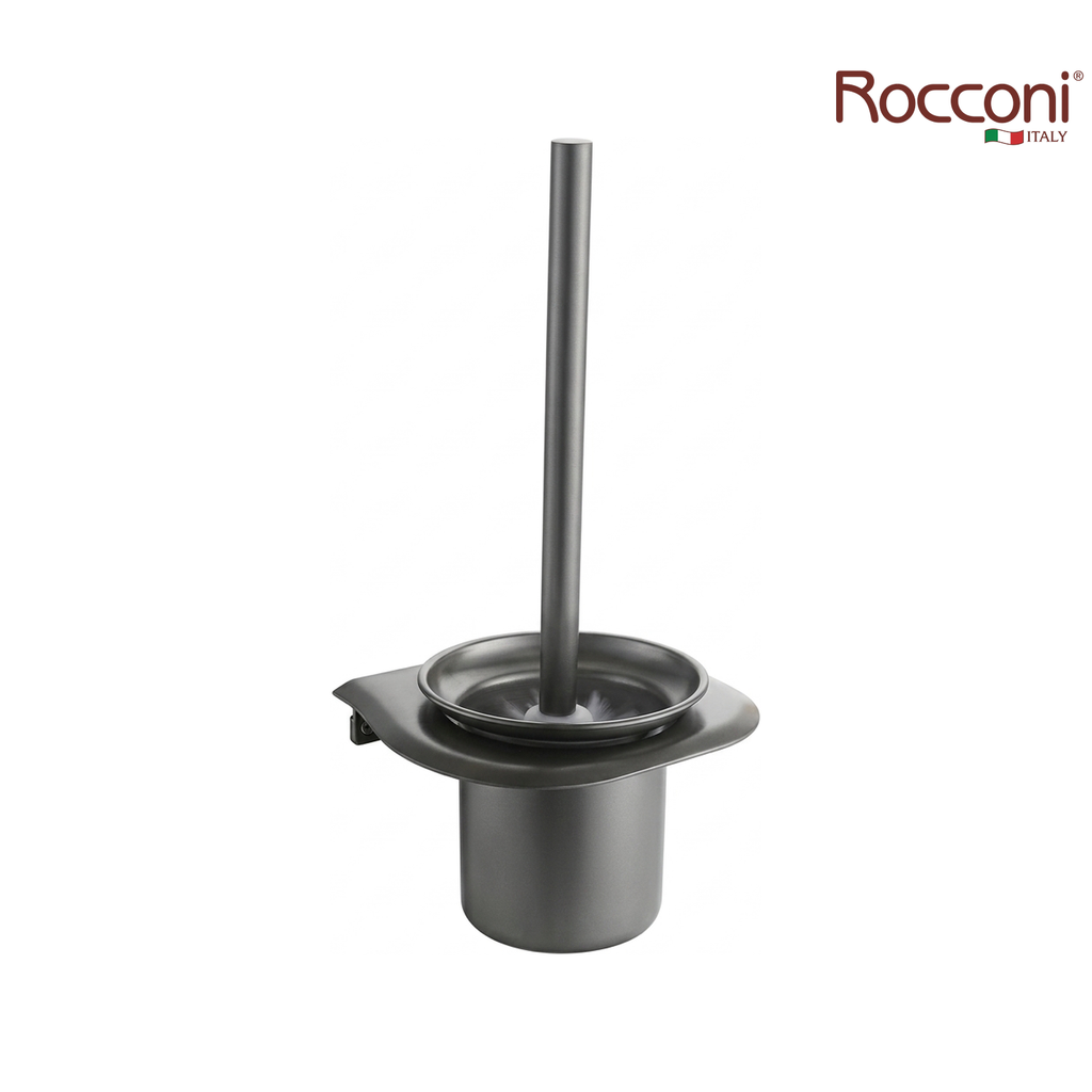 Rocconi RCN-TB-002GM 150mm Toilet Brush Holder | Gun Metal