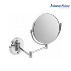 Johnson Suisse Commercial Series 8" Round Wall Mounted Magnifying Mirror | WBBA100126CP | Silver