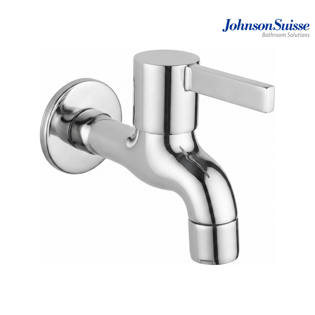 Johnson Suisse Lira 1/2" Bib Tap with Wall Flange | WBFA301667CP | Chrome