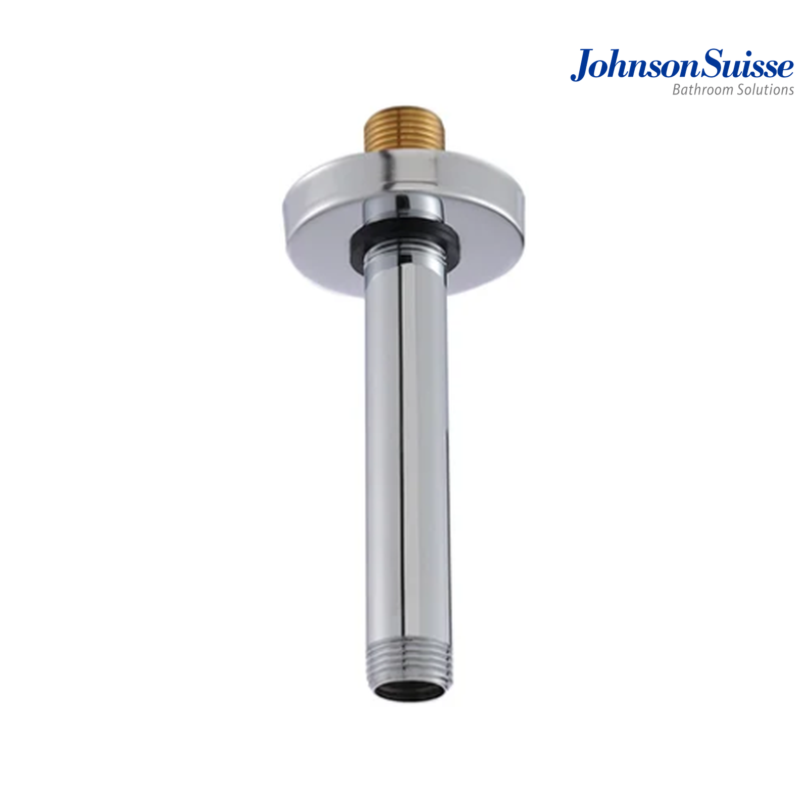 Johnson Suisse WBFA300728CP 150mm Brass Ceiling Shower Arm and Flange | Chrome