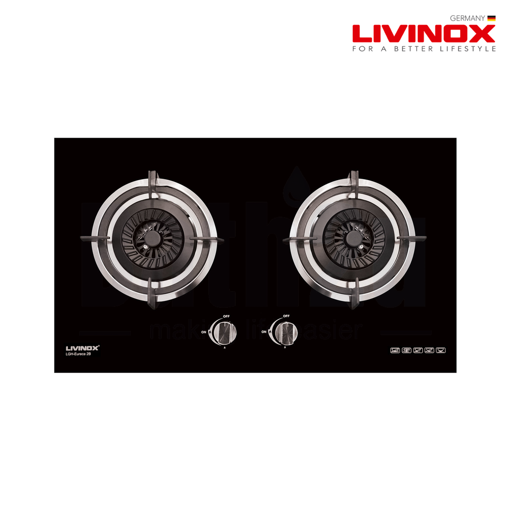 LIVINOX LCH-COPPERDC-GM-90 | 90Centimeter 2150 m³/h Touchless Smart Motion Sensor Cooker Hood | Gun Metal Coated Stainless Steel and Tempered Glass
