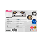 Sayang Table Top Double Burner Gas Stove