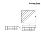 Johnson Suisse Commercial Series 200mm Corner Bathroom Shelf | WBBA100281CP | Polished Silver