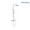 Johnson Suisse Gavi-N WBFA301657CP Shower Column with 10" ABS Shower Head & 2-Way ABS Hand Shower | Chrome