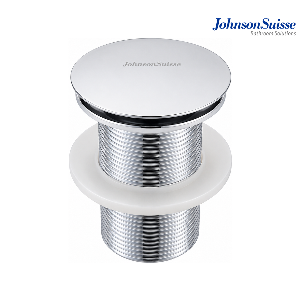 Johnson Suisse WBFT402068CP Basin Grated Waste Outlet with Overflow | Chrome