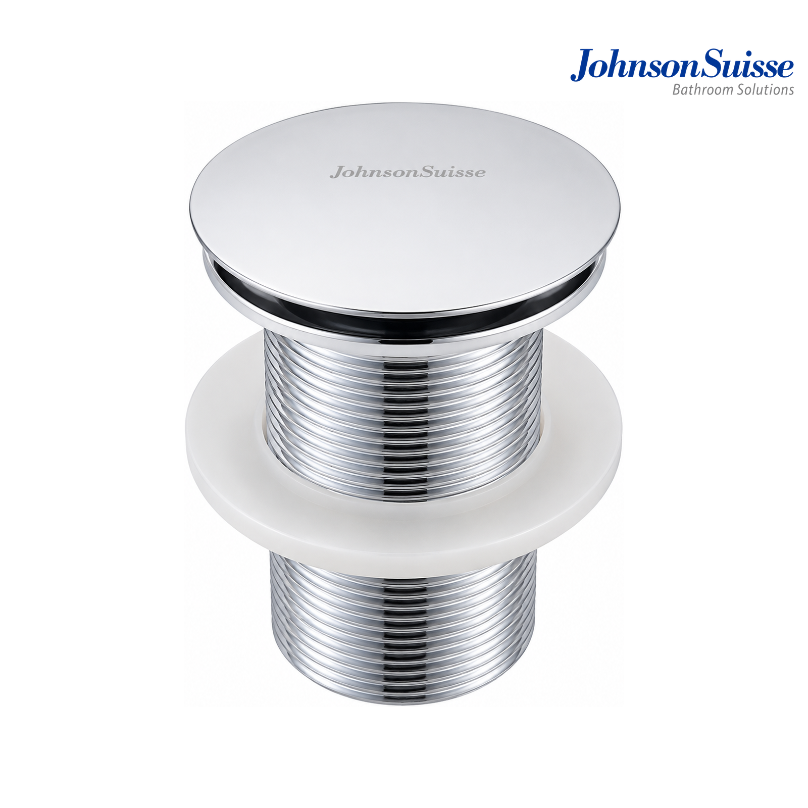 Johnson Suisse WBFT402068CP Basin Grated Waste Outlet with Overflow | Chrome