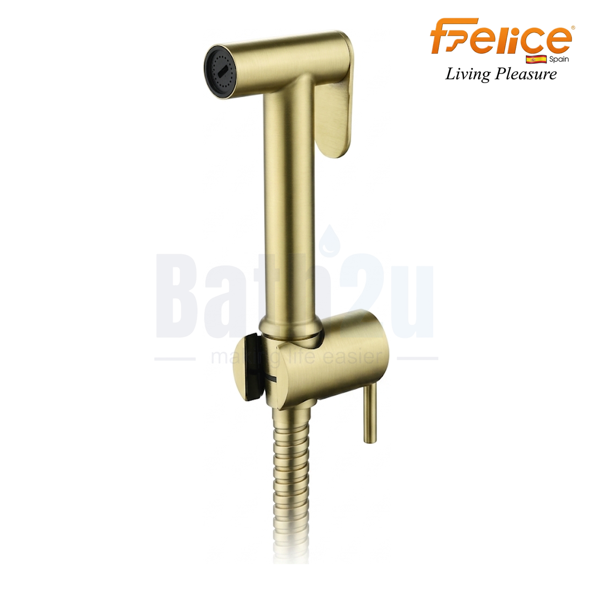 Felice FS-232G Wall-Mounted Bidet Spray | Matte Gold