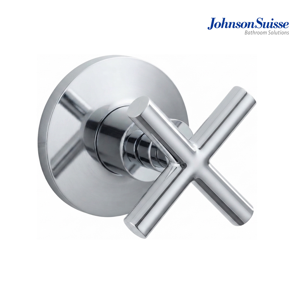 Johnson Suisse ASTI-N 3/4" Cross Handle Stop Valve with Flange | WBFA301685CP | Chrome