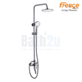 Felice FS-8153GM Exposed Shower System 3-Way Single-Lever Mixer with Adjustable Rise Pipe | Gun Meta ABS