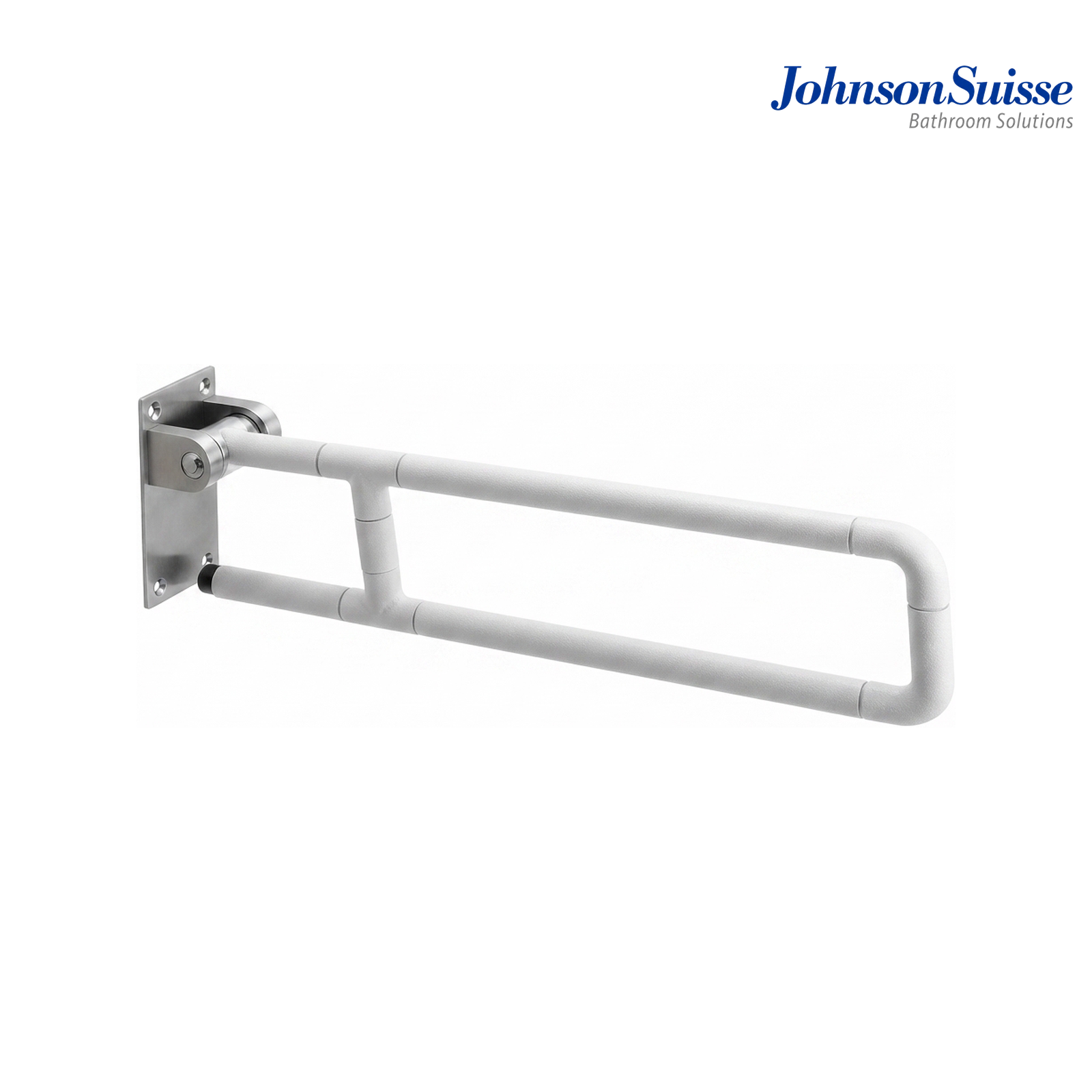 Johnson Suisse Wall-Hinged Support Rail Safety Bar | WBBA100336SS | Silver