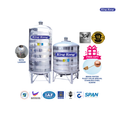 King Kong HR Series Vertical Round Bottom Stainless Steel Water Storage Tank with Stand | 300L - 32000L