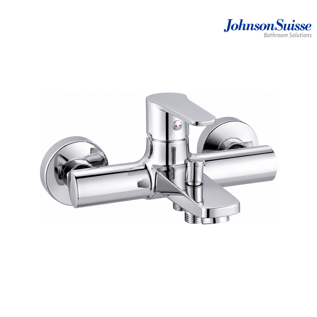 Johnson Suisse Turin WBFA301439CP Single Lever Wall-mounted Bath Shower Mixer Without Shower Set | Chrome Plated