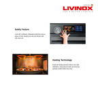 Livinox LBO-306-60BL 60L Built-in Oven | Black