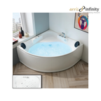 ARRIS INFINITY Antonio 1520mm Triangular Massage Bathtub Luxury Jacuzzi | White