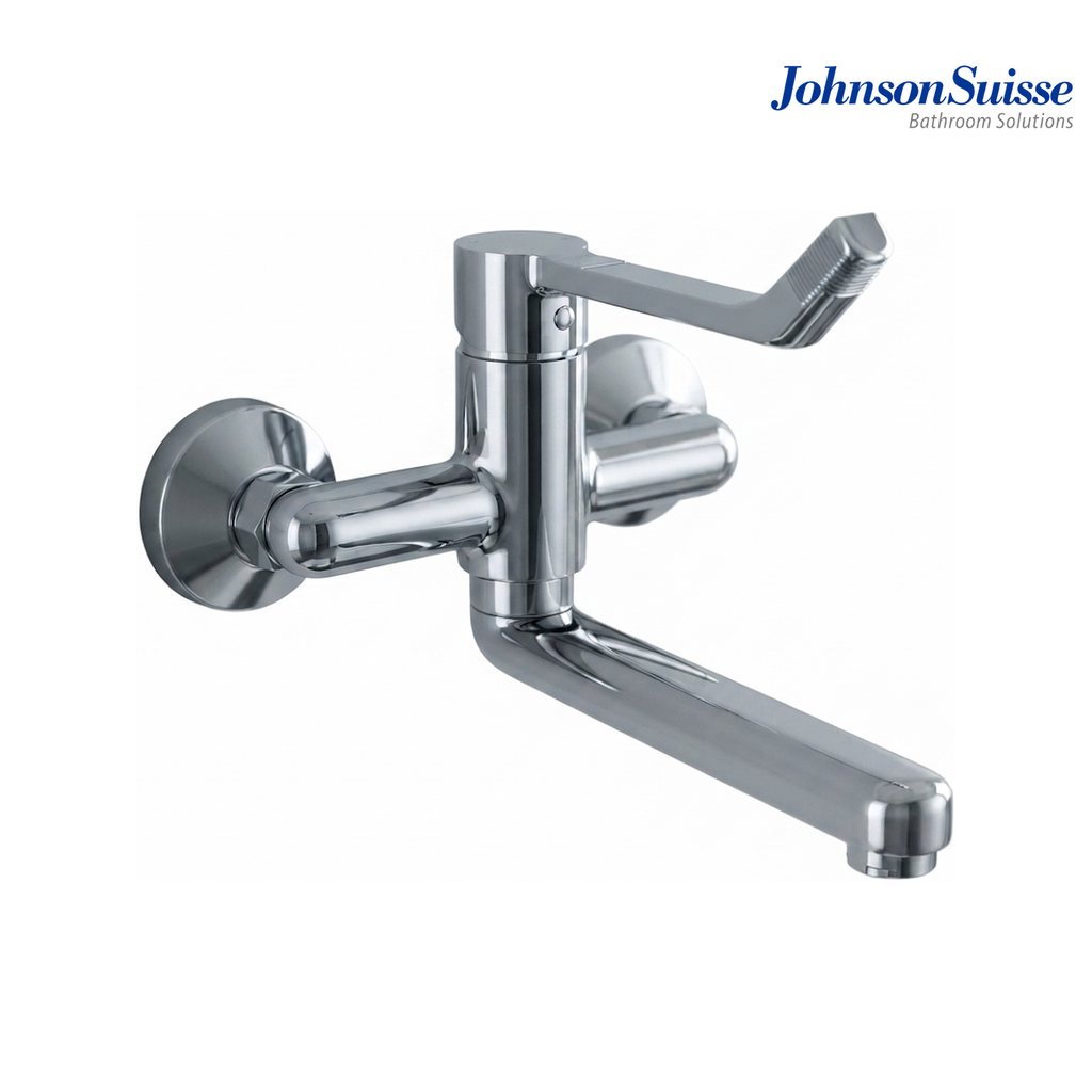 Johnson Suisse Wall Mounted Medical Mixer Tap | WBFA301663CP | Chrome