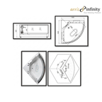 ARRIS INFINITY Carneiro 1400mm Triangular Massage Bathtub Luxury Jacuzzi | White