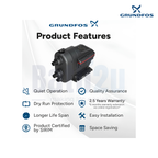 Grundfos SCALA2 3-45 550W 50 L/min Self-Priming Automatic Home Water Pressure Booster Pump