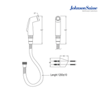 Johnson Suisse WBFA300643CP Circular Hand Bidet Set | Chrome