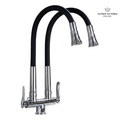 ALFRED VICTORIA Flexible Double Dual-mode Pillar Sink Cold Tap