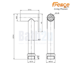 Felice FS-228GM Wall MountedHand Bidet Spray | Gun Metal