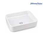 Johnson Suisse Valencia WBVC950141WW 500mm Slim Rectangular Above Counter Basin | White