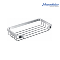 Johnson Suisse Commercial Series 200mm Grated Bathroom Shelf | WBBA100278CP | Polished Silver