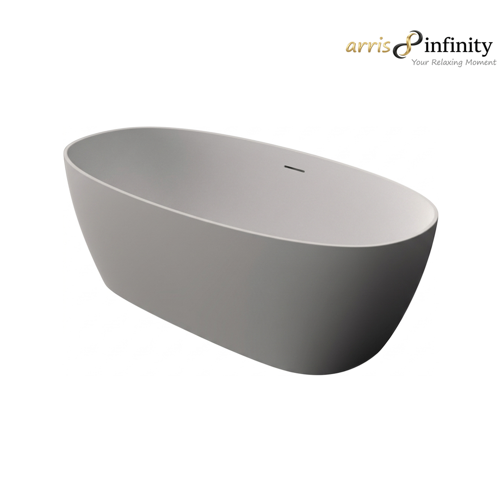 ARRIS INFINITY Europeia 1700mm Rectangular One Piece Luxury Bath Tub | White
