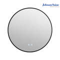 Johnson Suisse Elba WBBM150000BK 600mm Round LED Mirror | Black