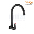 Felice FLE-1207B Wall-Mounted Cold Water Kitchen Tap | Matte Black