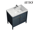 ITTO IT-F18X 800mm Laundry Basin and Aluminium Cabinet | Navy