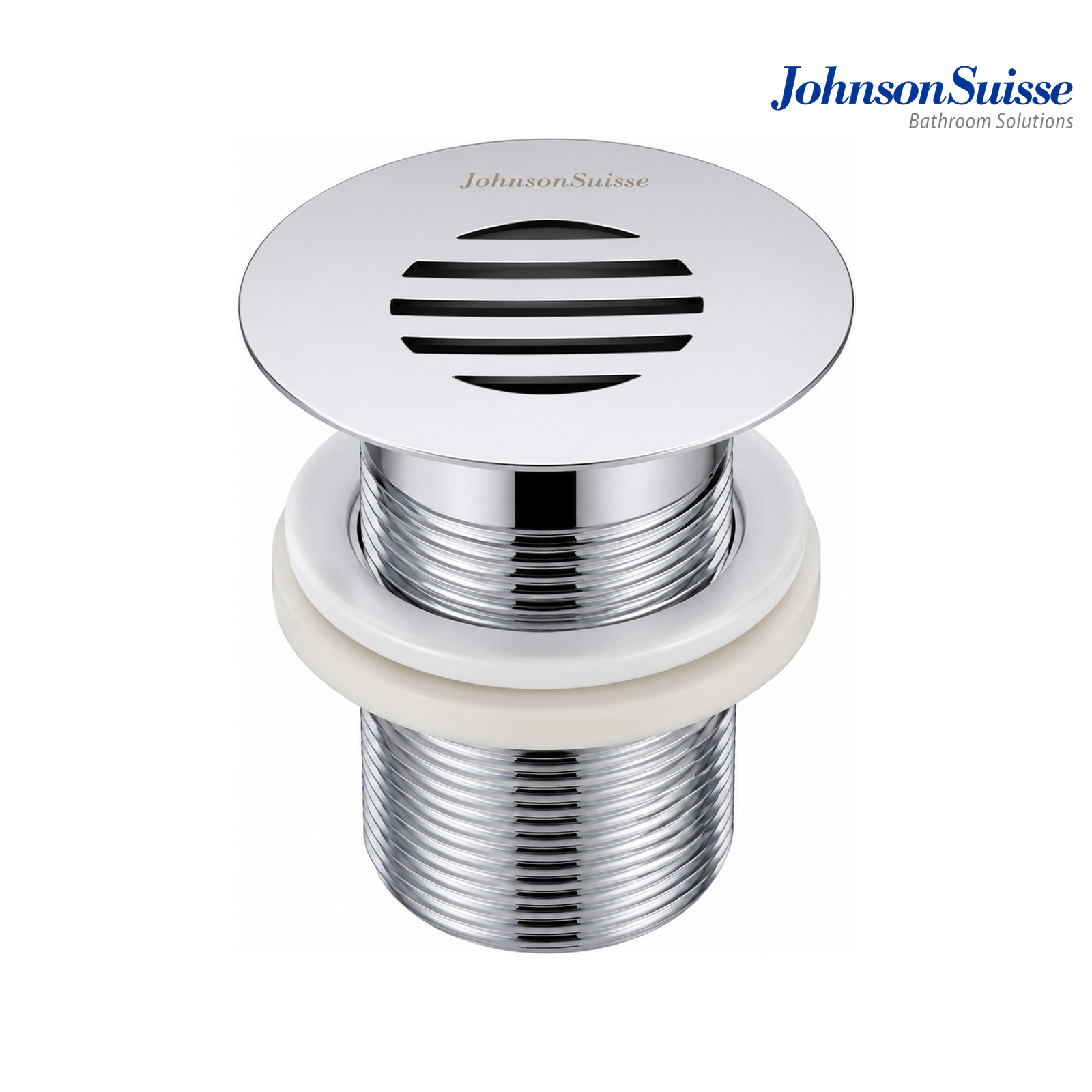 Johnson Suisse WBFT402069CP 78mm Basin Grated Waste Outlet without Overflow | Polished Brass Chrome