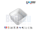 Cavarro CL191908 483mm x 483mm Undermount and Topmount Fireclay Farmhouse Sink | White Ceramic Finish