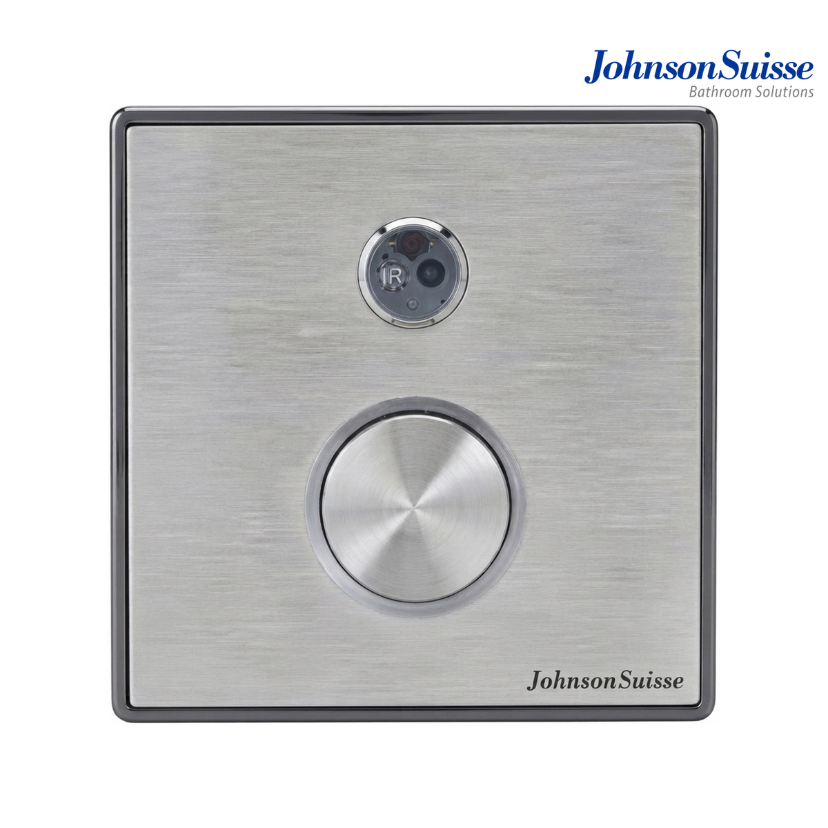 Johnson Suisse WBFT401003CP 130 x 130mm Mains Operated Sensor Urinal Flush Valve | Matt Stainless Steel